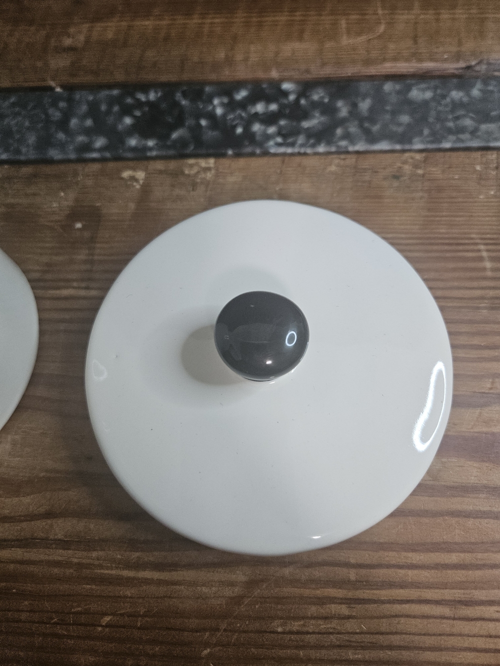 Rae Dunn White Ceramic 'THINGS' Canister with Lid - Picture 2 of 9